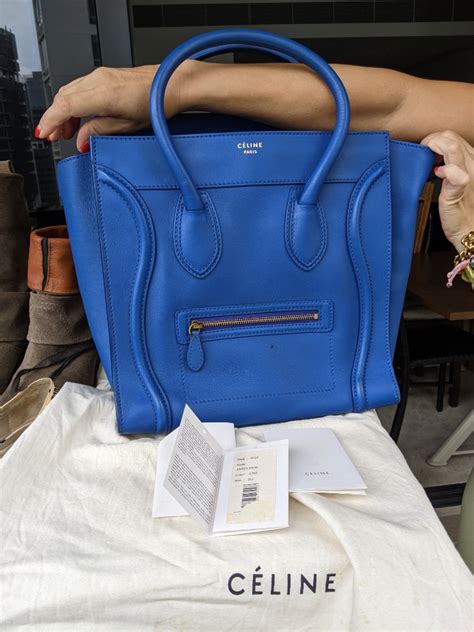 celine electric blue bag